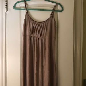 Tan Calvin Klein Maxi Dress